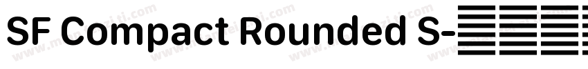 SF Compact Rounded S字体转换